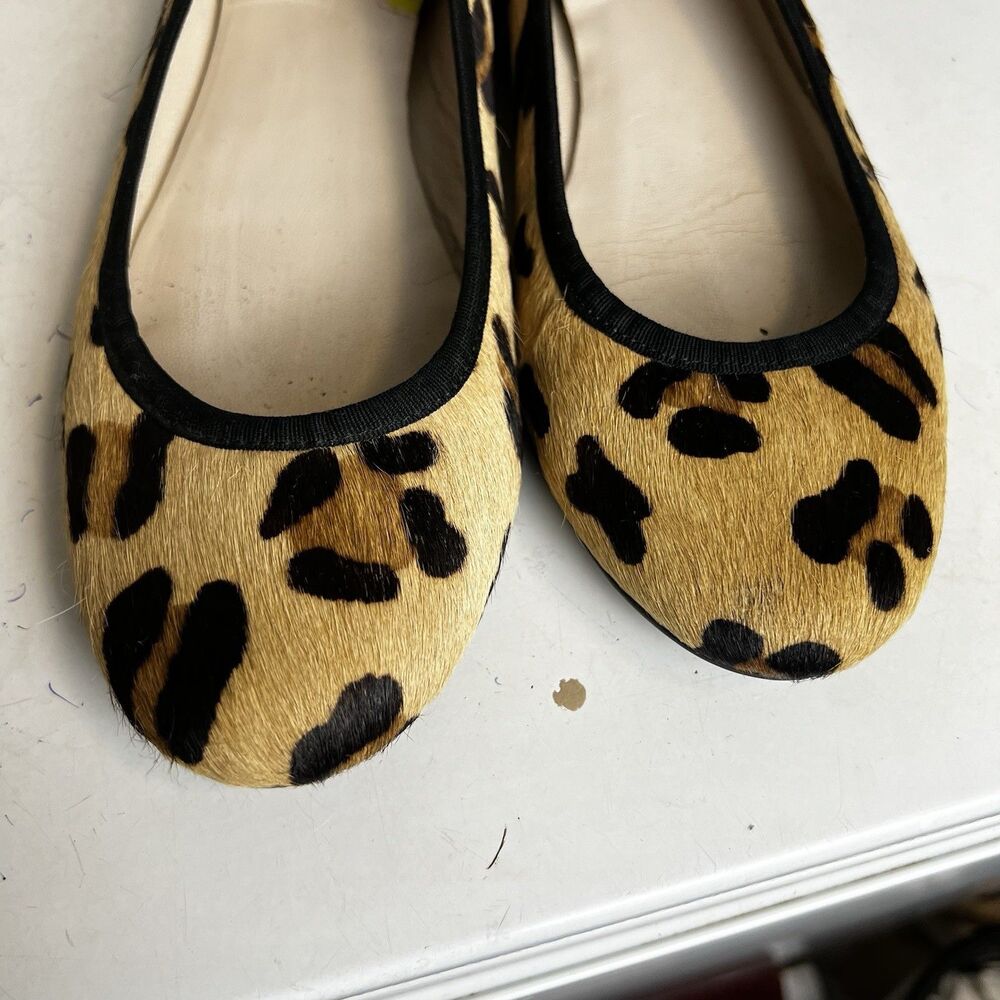 Boden Shoes Flat Leopard Print Calf-Hair Ballet Casual Size 41 - Picture 4 of 10